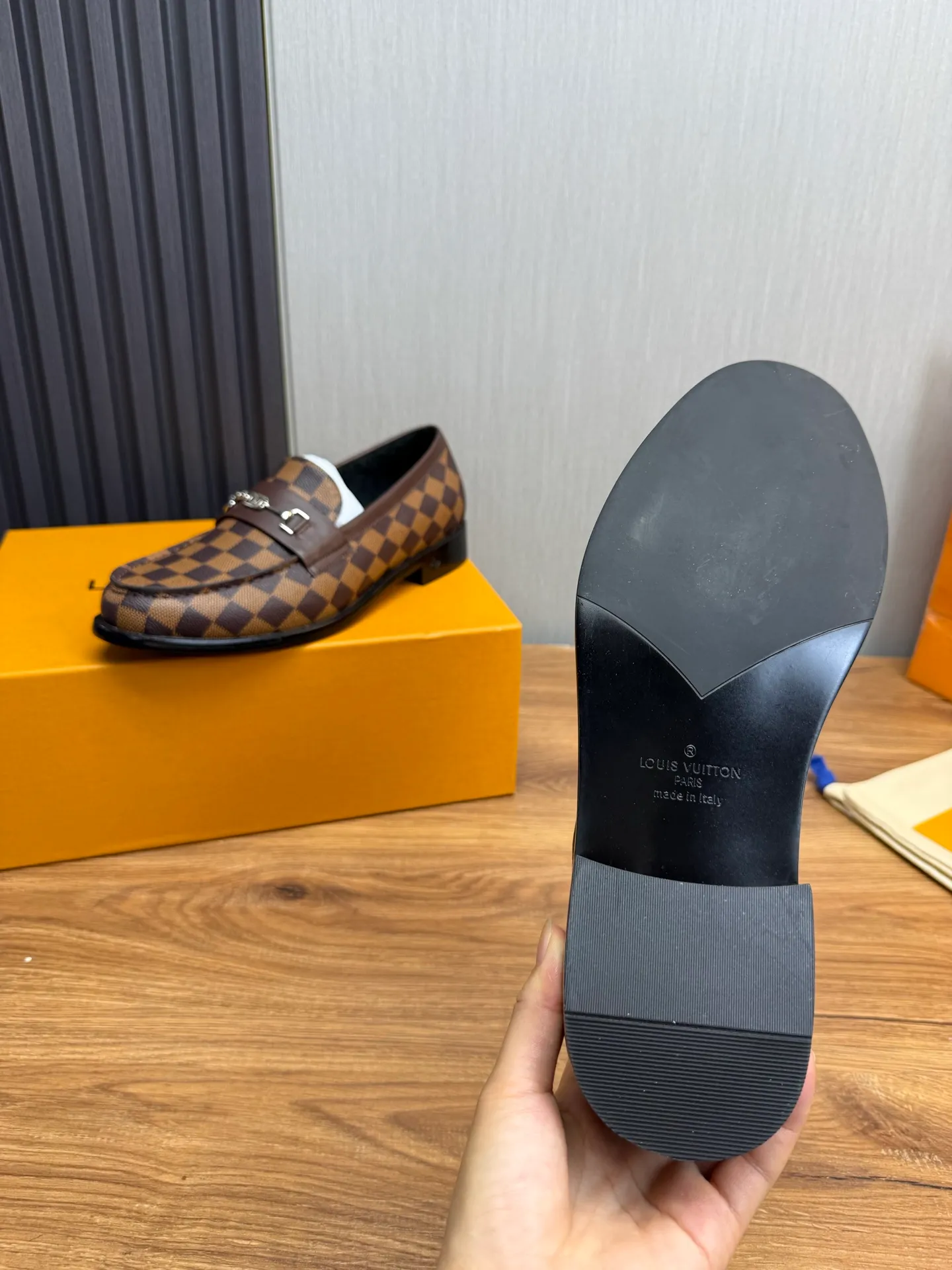 Factory 660💰 LV. Men's business casual leather shoes, all made of imported original brand leather, just to create a more comfortable wearing experience, original non-slip and wear-resistant outsole ✔️16-45 (38.45 non-returnable)